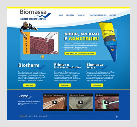 Criação de site para a Biomassa