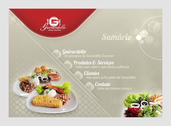Apresentação desenvolvida para a Guirardello Gourmet, empresa que prepara refeições para empresas, obras ou eventos
